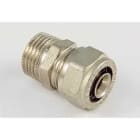 TIEMME - Racor recto M 1600 diámetro 20 espesor 2,0 1/2" para tubo multicapa