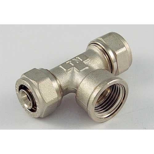 TIEMME - Racor T H 1609 diámetro 16x1/2"x16 espesor 2,0 para tubo multicapa