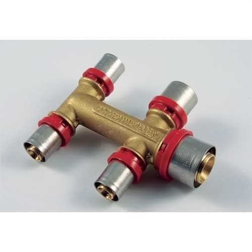 TIEMME - Distribuidor 1688 26-20-16-16-16mm 5 vías de prensar para tubo multicapa