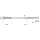 SMC - ZS-40-A CABLE PLUS, CONECTOR M8, LONGITUD 3 M PARA PF3W
