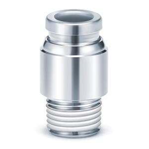 SMC - KQG2S06-01S RACOR INOX. RECTO MACHO CILÍNDRICO Ø6 RC 1/8