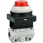 SMC - VM130-F01-30BA VALV. 3/2  PULSADOR SETA NEGRO