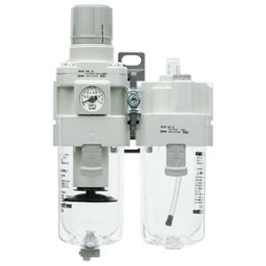 SMC - AC20A-F02E-B FIL+REG+LUB 1/4 MANUAL C/MANOM. NEW
