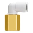 SMC - KQ2LF06-02A KQ2LF, RACORDAJE  CONEXIÓN INSTANTÁNEA COLOR BLANCO - CODO ORIENTABLE HEMBRA