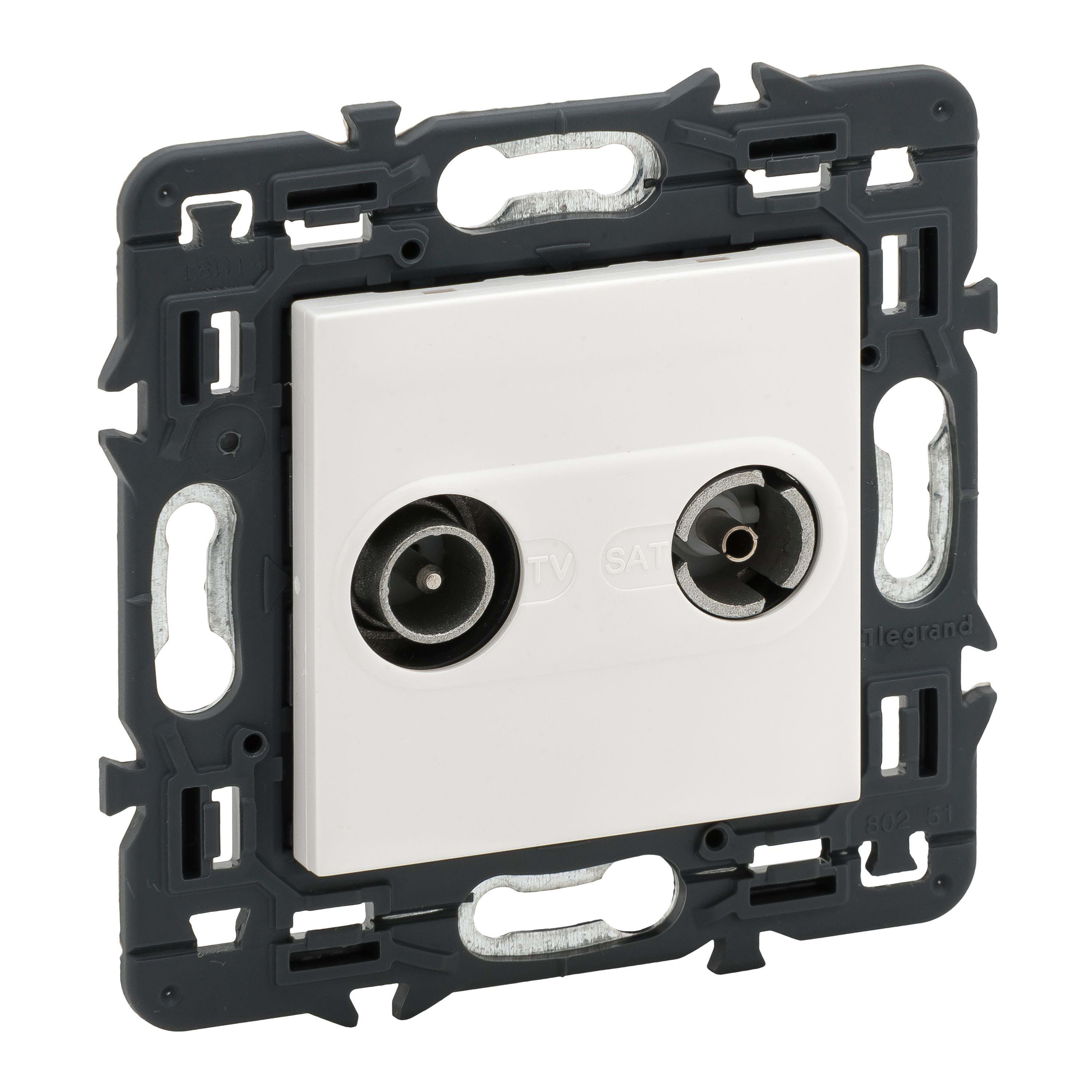 LEGRAND - Base TV/R-SAT intermedia Valena Next - 14 dB - 2400 MHz - Blanco