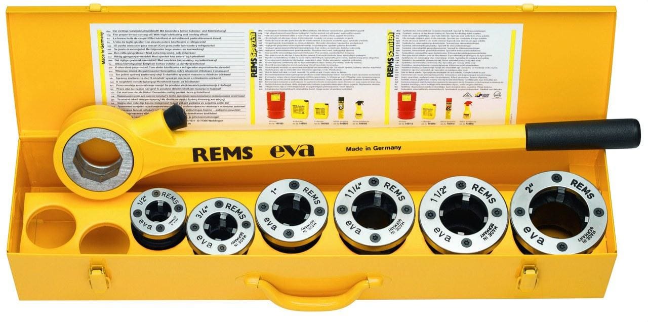REMS - Set eva terraja profesional rosca manual 1/2-2"