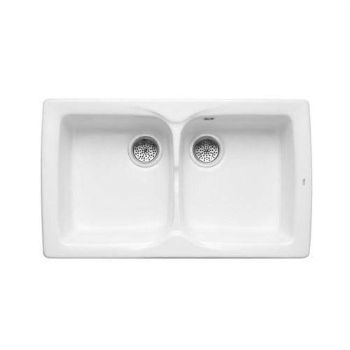 ROCA - FREGADERO GRES 860X500 BEVERLY 85 BLANCO