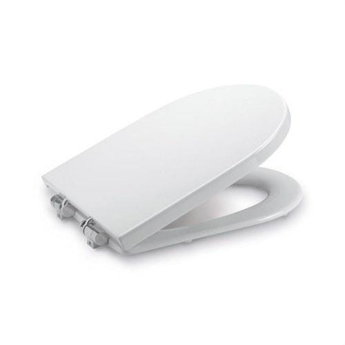 ROCA - Asiento+tapa lacado amortiguador HAPPENING blanco
