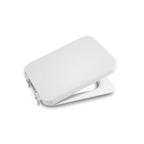 ROCA - Asiento+tapa lacado amortiguada ELEMENT blanco
