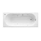 ROCA - Bañera GENOVA-N 170x75 PL hidromasaje BASIC blanco