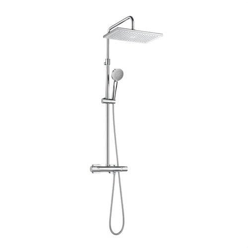 ROCA - Columna termostática ducha EVEN-T cuadrado cromo