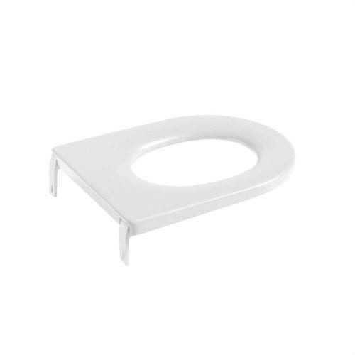 ROCA - Asiento elastómero bisagra poliamida HAPPENING blanco