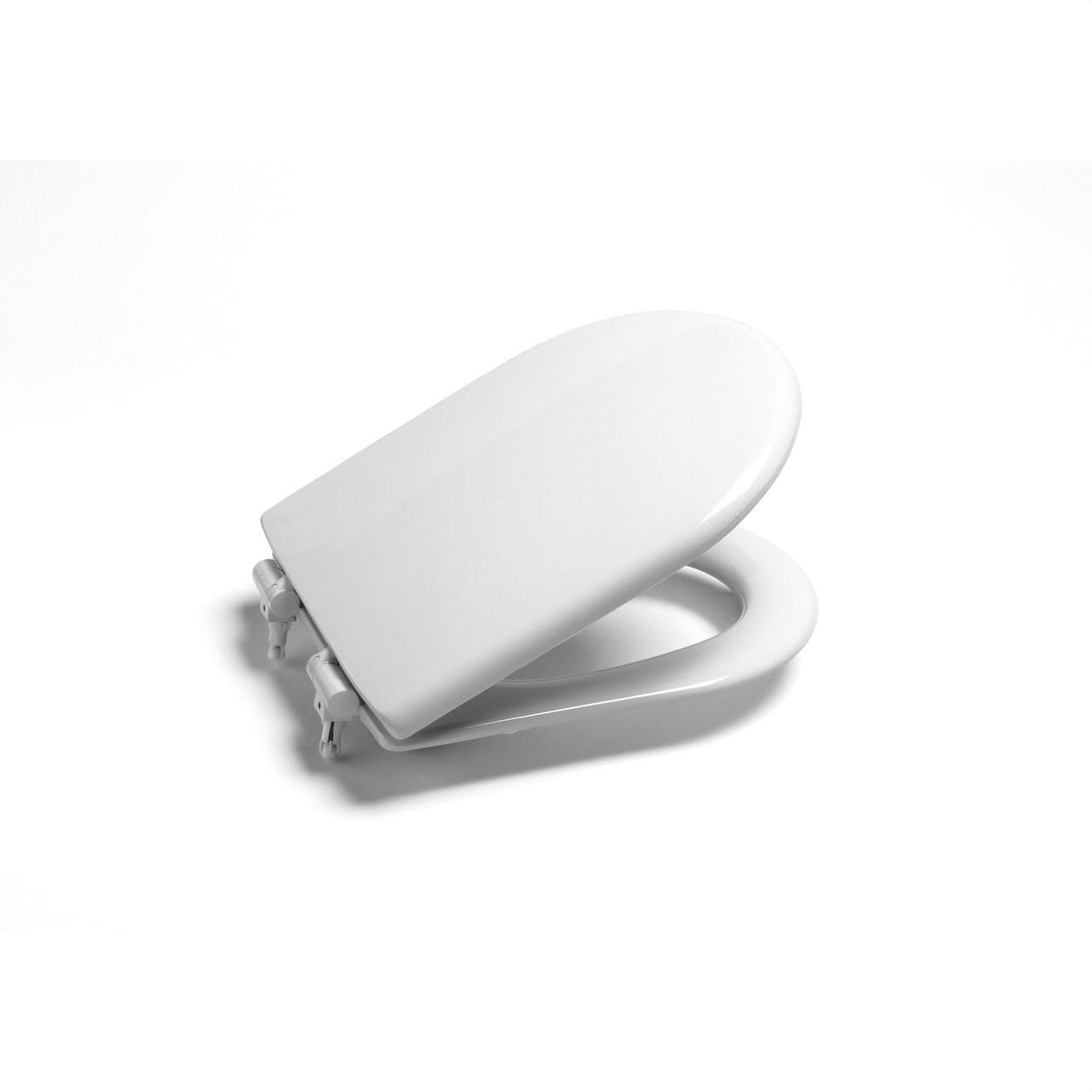 ROCA - Asiento+tapa lacado caída amortiguado meridia blanco