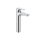 ROCA - Mezclador caño alto para lavabo con aireador cuerpo liso cromo