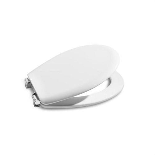 ROCA - Asiento+tapa lacado VICTORIA bisagra inoxidable blanco