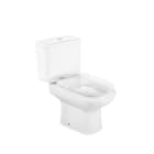 ROCA - Taza tanque bajo salida horizontal fijación DAMA blanco