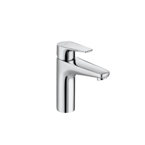 ROCA - Mezclador caño mezzo para lavabo con aireador cuerpo liso cromo