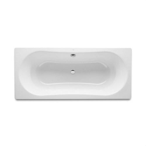 ROCA - Bañera DUO PLUS 180x80 fondo antideslizante blanco