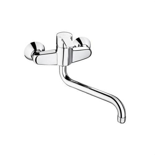 ROCA - Mezclador exterior cocina L20 caño giratorio cromo