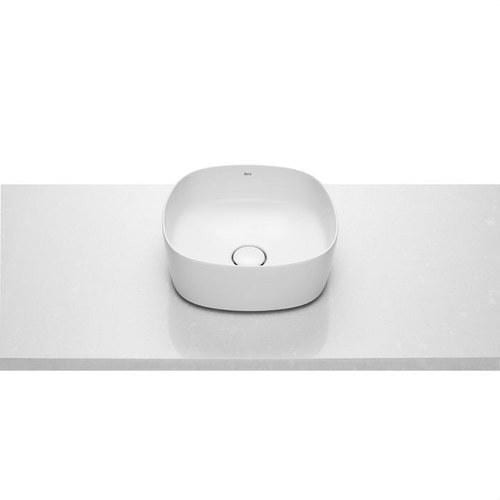 ROCA - Lavabo sobre encimera 370x370x140 soft blanco