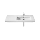 ROCA - Lavabo asimétrico PRISMA sobre mueble derecha 900 blanco