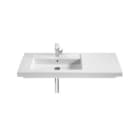 ROCA - Lavabo asimétrico PRISMA sobre mueble izquierda 900 blanco