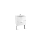 ROCA - Conjunto base+lavabo VICTORIA 600 blanco