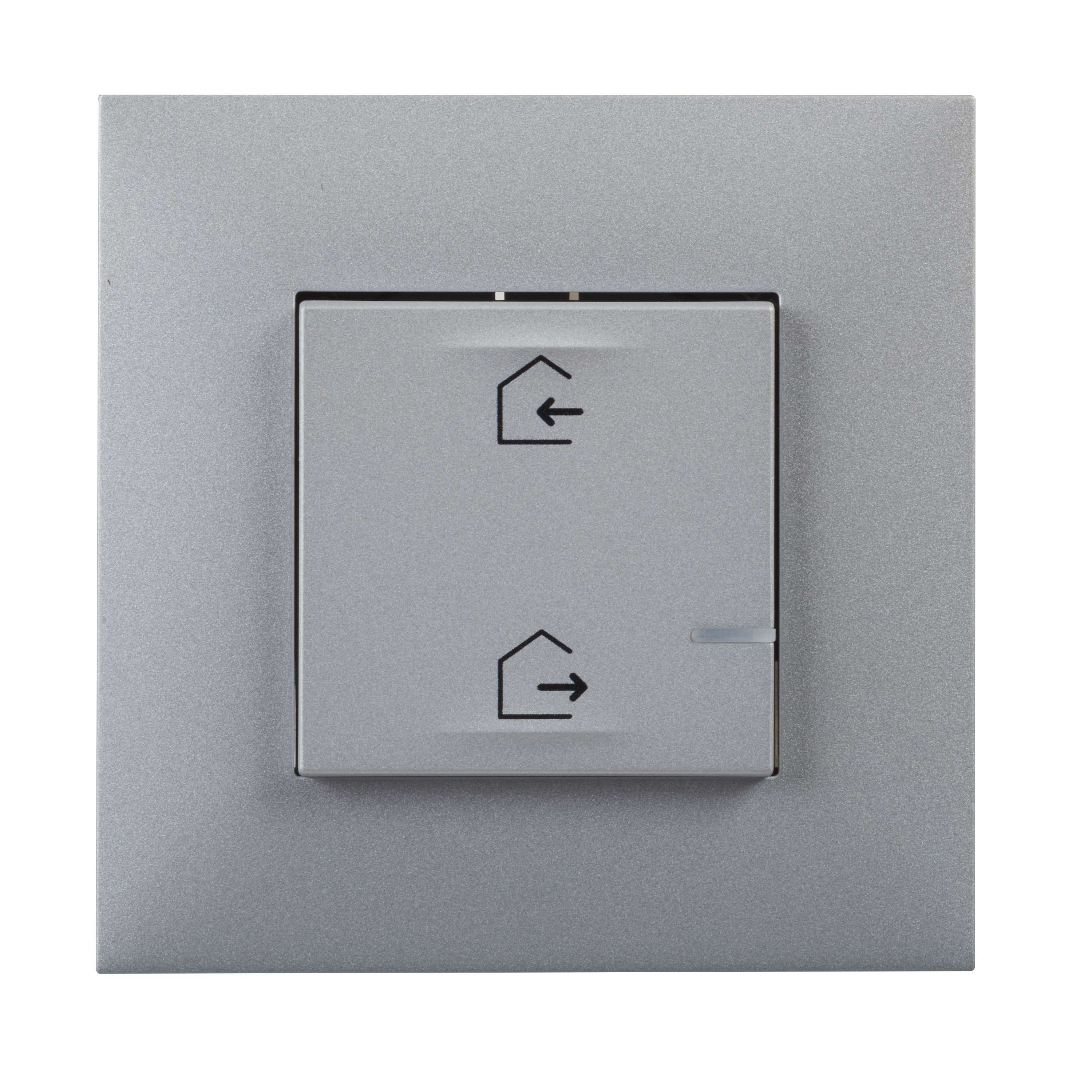 LEGRAND - Interruptor general Entrar/Salir inalámbrico Valena Next with Netatmo - Aluminio