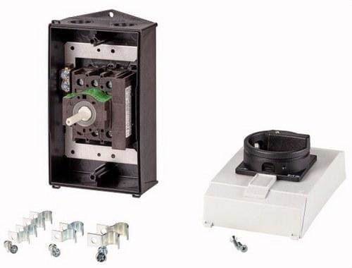 EATON - Interruptor General EMC 3+N 25A 90º bloqueable en posición 0 (OFF) montaje en caja