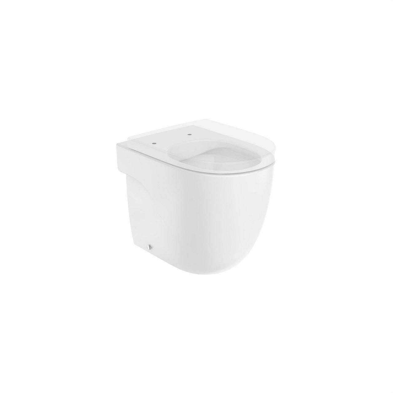 ROCA - Inodoro tanque alto o empotrado adosado pared 520mm MERIDIAN blanco