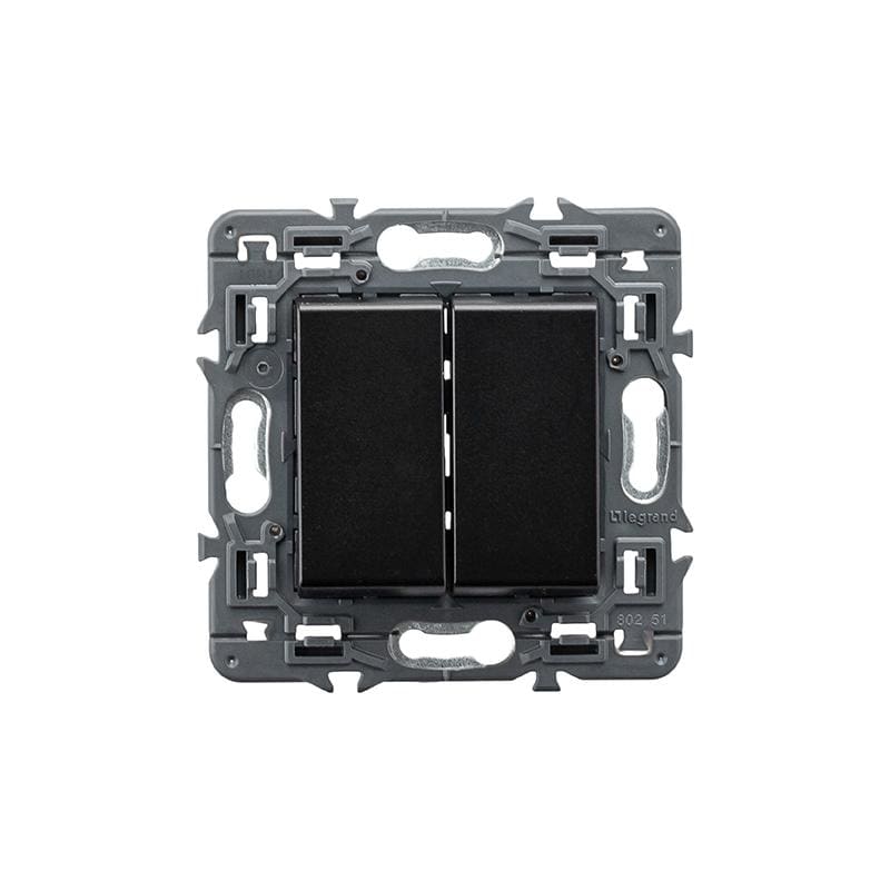 LEGRAND - Pulsador inversor Valena Next - doble - 6A - 230V~ - Dark