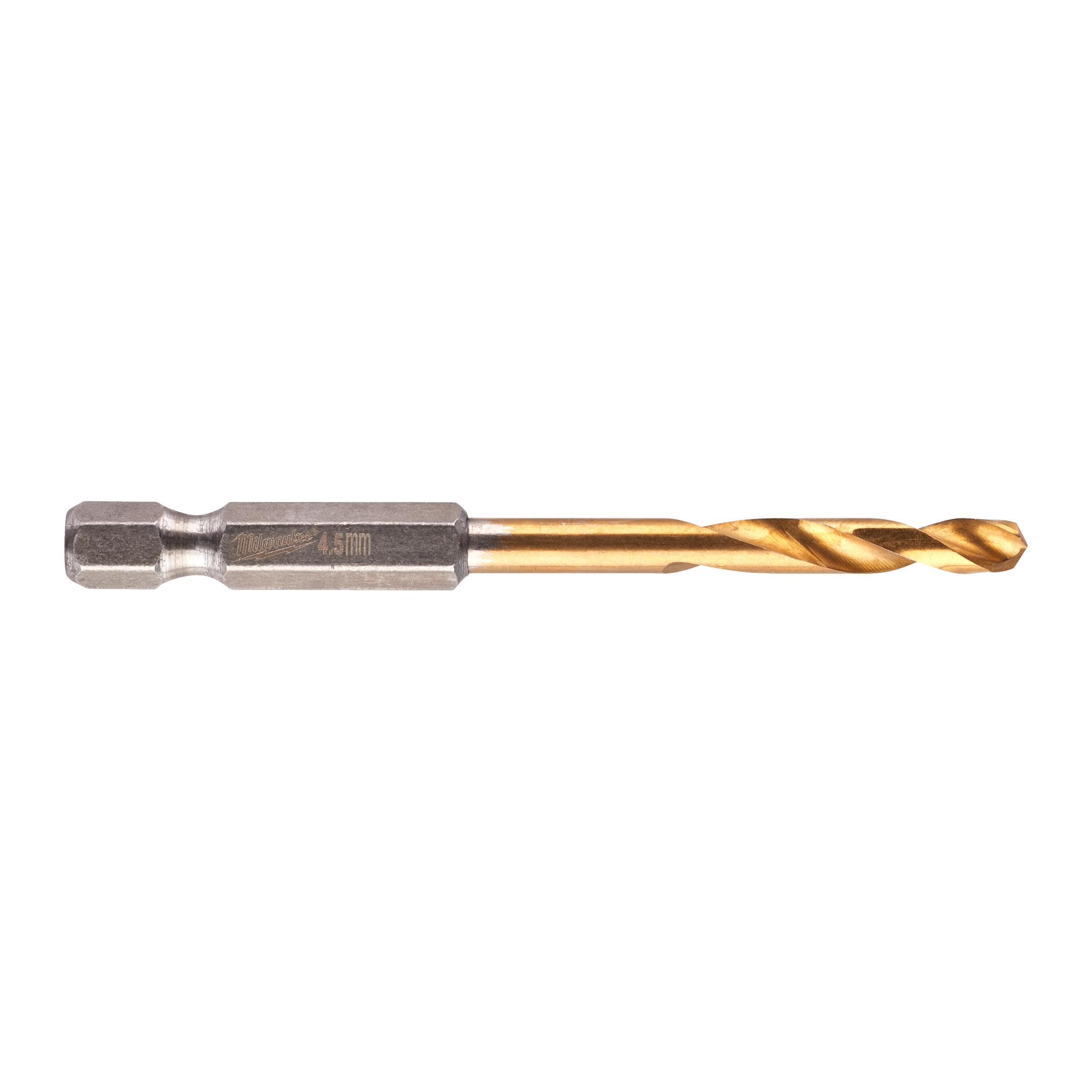 MILWAUKEE - BROCA SHOCKWAVE HSS-G TIN 4.5MM