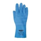 JUBA - Guante látex rugoso soporte algodón talla 10 azul