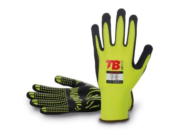 TB - GUANTE SOPORTE ALGODÓN RECUBRIMIENTOP NITRILO FOAM GALGA 13 Talla 7