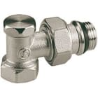 GIACOMINI - Detentor a escuadra con conexión para tubo de hierro 1/2" cromado