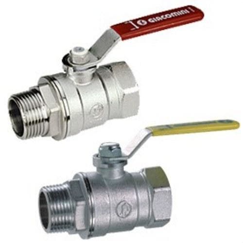 GIACOMINI - Válvula esfera R254DL 1.1/4" M - H roja