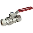 GIACOMINI - Válvula esfera R258CC diámetro 22 cromada roja
