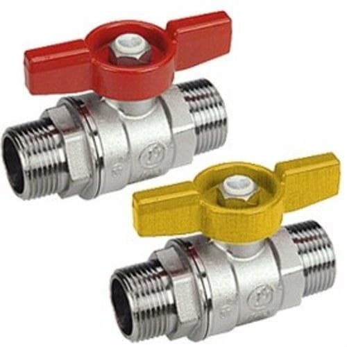 GIACOMINI - Válvula esfera R253D 1/2" M - M roja