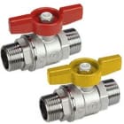 GIACOMINI - Válvula esfera R253D 1/2" M - M roja
