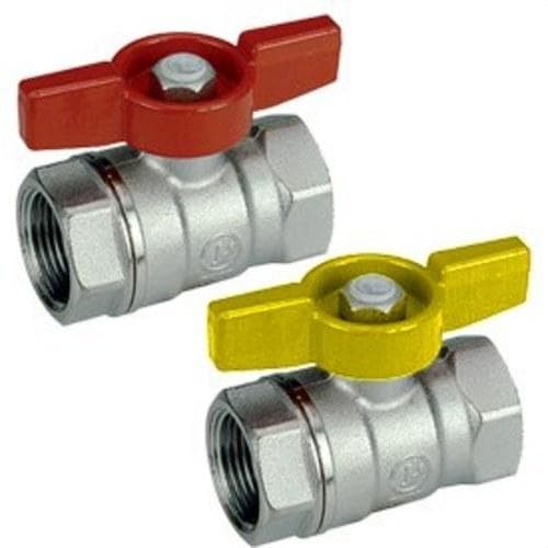 GIACOMINI - Válvula esfera R251D 3/4" palomilla roja