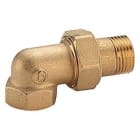 GIACOMINI - Racor curvo 3 piezas H - M R19 1.1/4" no cromado