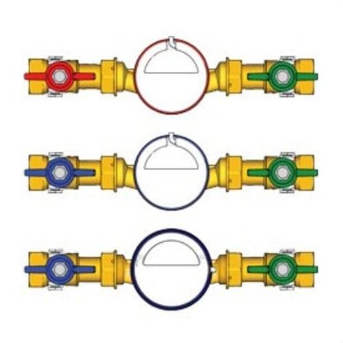 GIACOMINI - Conjunto contador agua fría sanitaria GE550 - GE550-1 30° 3/4"