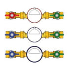 GIACOMINI - Conjunto contador agua fría sanitaria GE550 - GE550-1 30° 1"