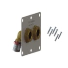 TIEMME - Racor terminal 105° + placa de prensar 11664CG 16x1/2" para tubo multicapa