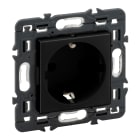 LEGRAND - Base de corriente Valena Next - 2P+T con obturadores - bornes automáticos - 10/16A - 230V~- Dark