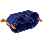 SOLERA - Caja de mecanismos de empotrar en tabique hueco 2 elementos 139x68x46mm 4 entradas para tubo diámetro 20