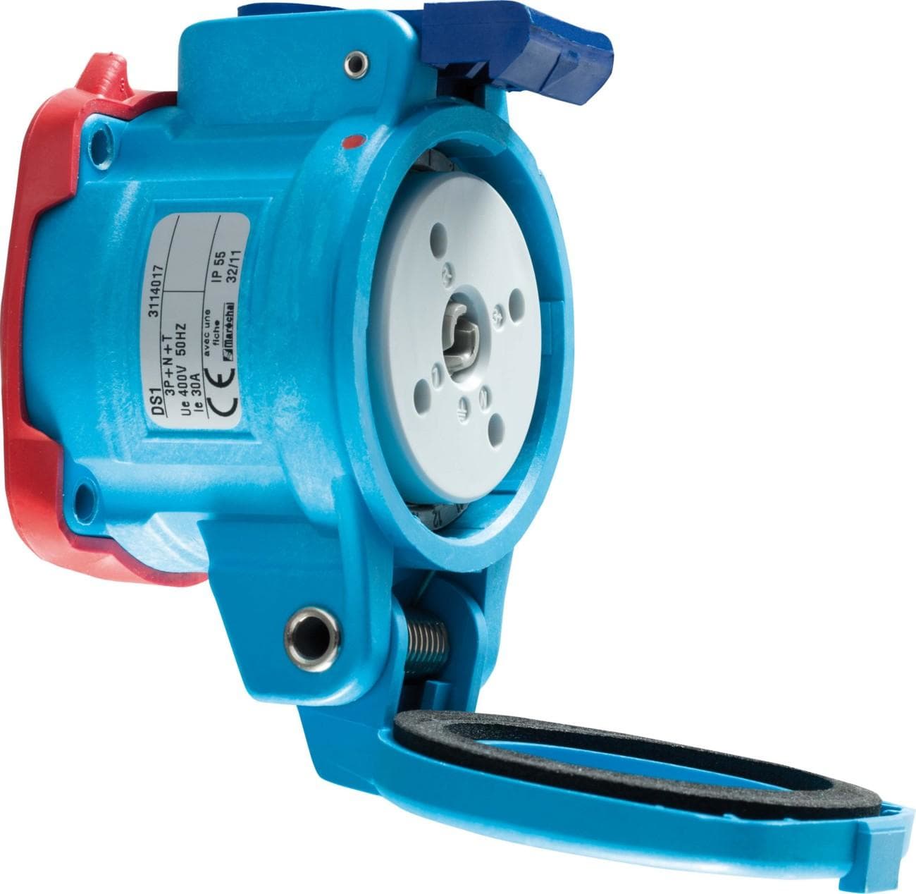 MARECHAL - DS1 BASE POLY AZUL IP65 3P+T 30A 440V