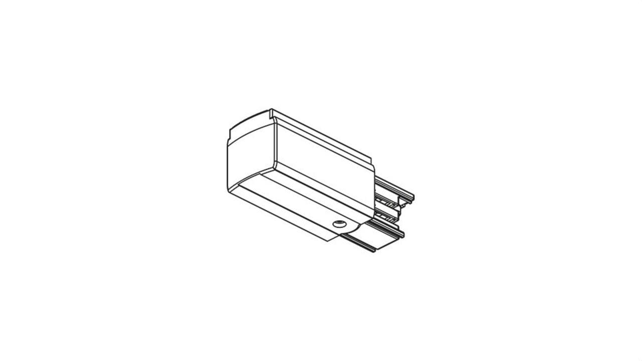ARKOSLIGHT - Conector live-end TRACK 230V DIM DALI blanco