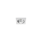 OSCALUZ - Empotrable halógena cuadrado orientable 12V anodizado plata satinado