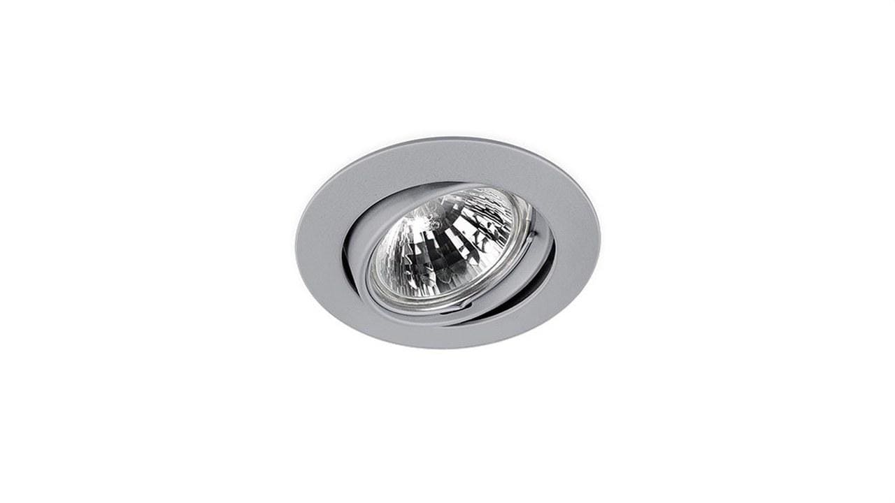 OSCALUZ - Empotrable halógena basculante inyectado lámpara dicroica diámetro 50 aluminio
